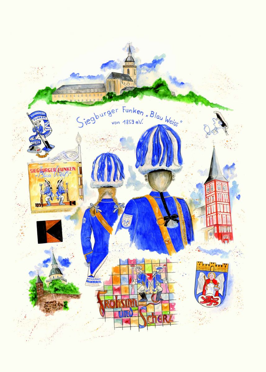 Bild Funkenpaar - Siegburger Funken "Blau-Weiss" von 1859 e.V. Bild Funkenpaar - Siegburger Funken "Blau-Weiss" von 1859 e.V.